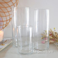 Vas Kaca Sederhana Kaca Silinder Transparan Vas Kaca Bunga Sederhana